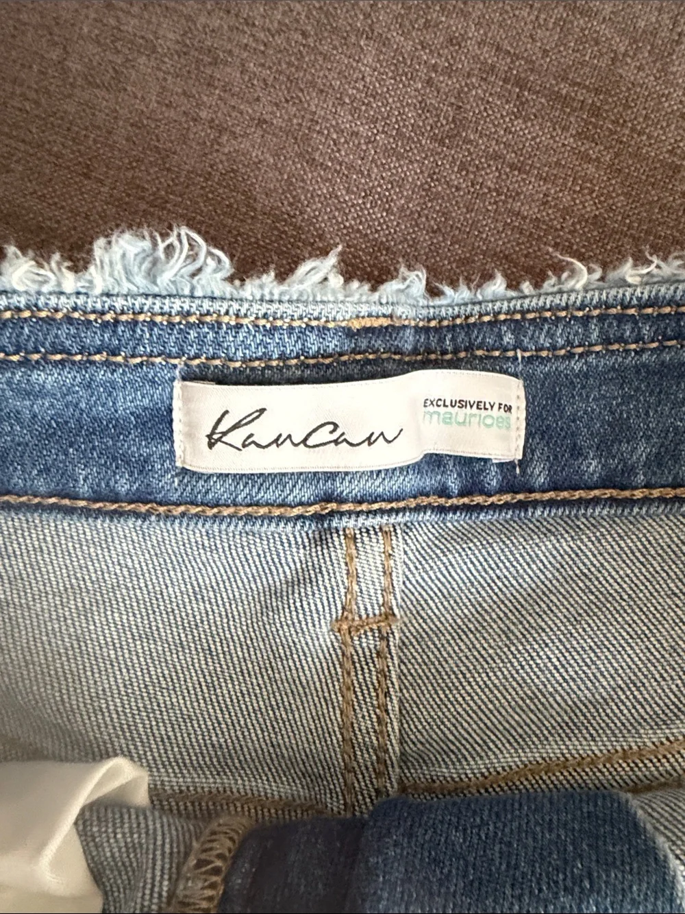 KanCan Light Wash Distressed Denim Cutoff Shorts